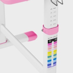 Biurko regulowane dla dziecka Study 3.0 Pink 66 cm