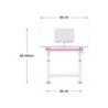 Study 3.0 Pink 66 cm adjustable children's desk