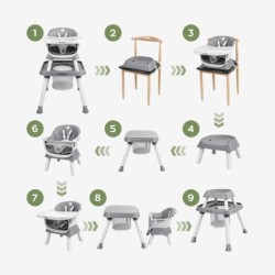 Feeding Chair 9in1 Morsel 50 Grey