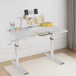 Biurko dziecięce regulowane Study 3.7 Grey 90 cm