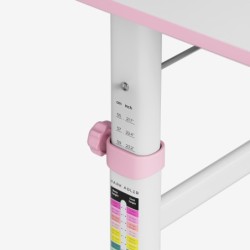 Biurko dziecięce regulowane Study 3.7 Pink 90 cm