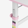 Biurko dziecięce regulowane Study 3.7 Pink 90 cm