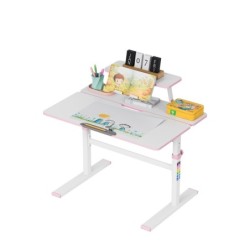 Biurko dziecięce regulowane Study 3.7 Pink 90 cm