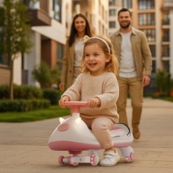Jeździk dla dzieci grawitacyjny Tulano Focus 45 Pink