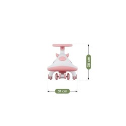 Jeździk dla dzieci grawitacyjny Tulano Focus 45 Pink