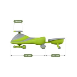 Jeździk dla dzieci grawitacyjny Tulano Focus 55 Green