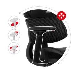 Fotel Gamingowy Huzaro Combat 8.0 Carbon Black