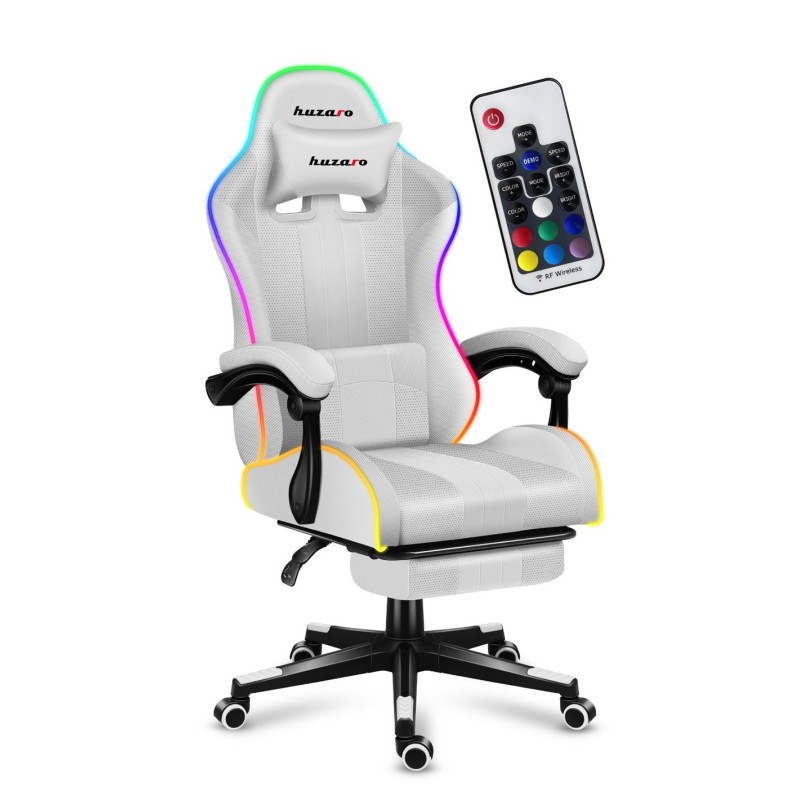 Fotel Gamingowy HUZARO Force 4.7 White RGB