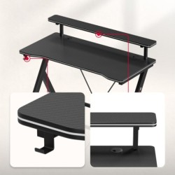 Gaming desk Hero 1.9 Black 120 cm
