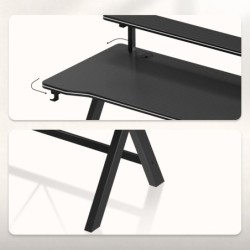 Biurko gamingowe Hero 1.9 Black 120 cm