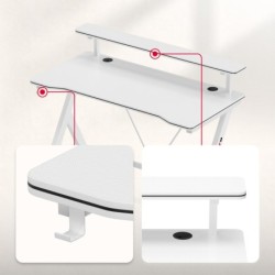 Biurko gamingowe Hero 1.9 White 120 cm