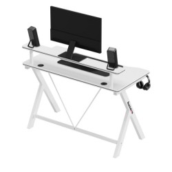 Hero 1.9 White 120 cm gaming desk