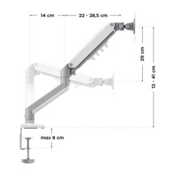 Dual monitor mount Flow 4.0