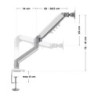 Dual monitor mount Flow 4.0