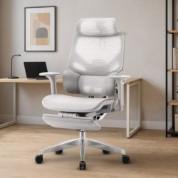 Fotel ergonomiczny Mark Adler Expert 8.7 Grey Mesh