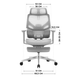 Fotel ergonomiczny Mark Adler Expert 8.7 Grey Mesh