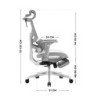 Expert 8.7 Grey Mesh ergonomic chair