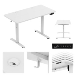 Leader 6.9 White 120 cm electric desk