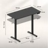 Electric gaming desk Hero 8.1 Black