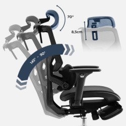 Fotel ergonomiczny Expert 8.7 Black Mesh