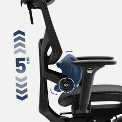 Ergonomic chair Expert 8.7 Black Mesh