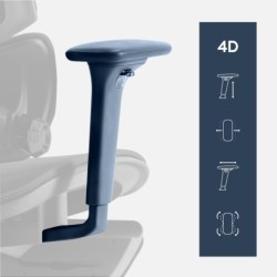 Expert 8.7 Black Mesh Ergonomic Chair