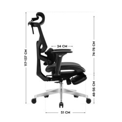 Ergonomic chair Expert 8.7 Black Mesh