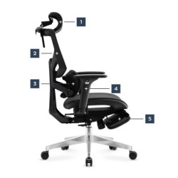 Ergonomic chair Expert 8.7 Black Mesh