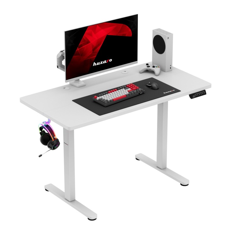Hero 8.1 White electric gaming desk