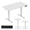 Hero 8.1 White electric gaming desk