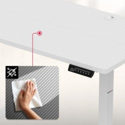 Biurko gamingowe elektryczne Hero 8.1 White