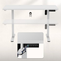 Hero 8.1 White electric gaming desk