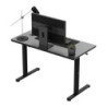 Biurko elektryczne ze szklanym blatem Mark Adler Leader 8.5 Black 120 cm