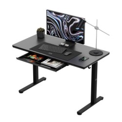 Biurko elektryczne ze szklanym blatem Mark Adler Leader 8.5 Black 120 cm