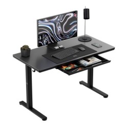 Biurko elektryczne ze szklanym blatem Mark Adler Leader 8.5 Black 120 cm