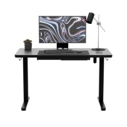 Biurko elektryczne ze szklanym blatem Mark Adler Leader 8.5 Black 120 cm