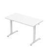 Biurko elektryczne ze szklanym blatem Mark Adler Leader 8.5 White 120 cm