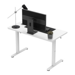 Biurko elektryczne ze szklanym blatem Mark Adler Leader 8.5 White 120 cm