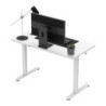 Biurko elektryczne ze szklanym blatem Mark Adler Leader 8.5 White 120 cm