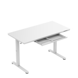 Biurko elektryczne ze szklanym blatem Mark Adler Leader 8.5 White 120 cm