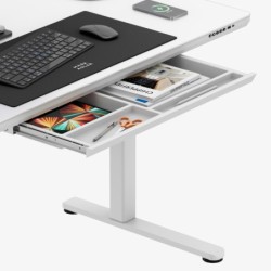 Leader 8.5 White 120 cm electric desk