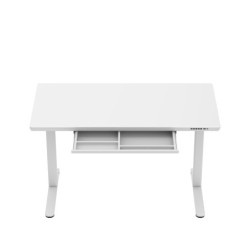 Biurko elektryczne ze szklanym blatem Mark Adler Leader 8.5 White 120 cm