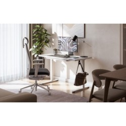 Biurko elektryczne ze szklanym blatem Mark Adler Leader 8.5 White 120 cm
