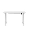 Biurko elektryczne ze szklanym blatem Mark Adler Leader 8.5 White 120 cm