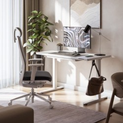 Leader 8.5 White 120 cm electric desk