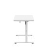Biurko elektryczne ze szklanym blatem Mark Adler Leader 8.5 White 120 cm