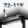 Electric desk Leader 7.3 Black 140 cm