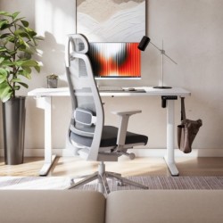 Leader 7.3 White 140 cm electric desk