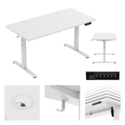 Biurko elektryczne Leader 7.3 White 140 cm
