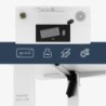 Electric desk Leader 7.3 White 140 cm